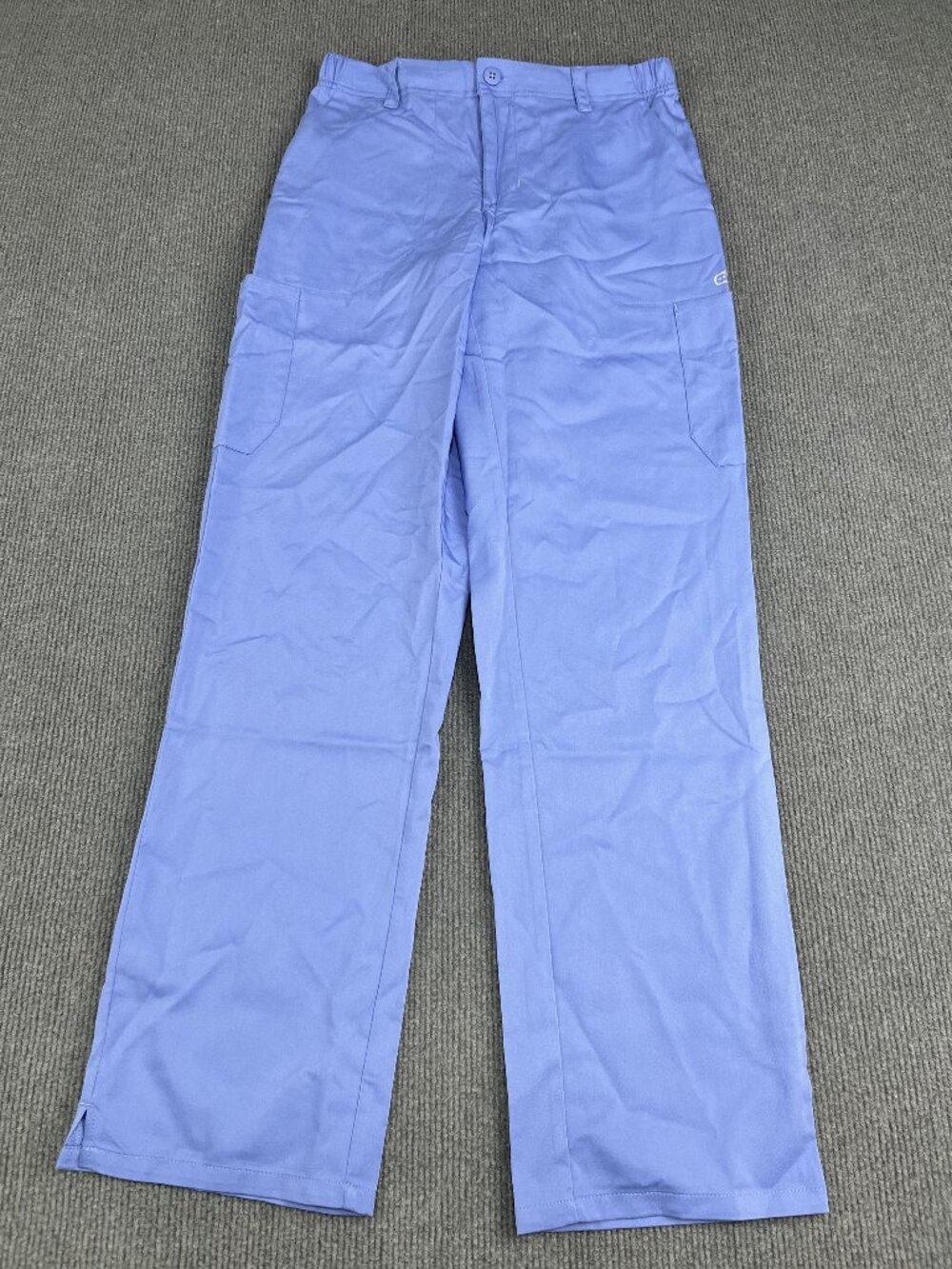 WonderWink Mens Modern Fit Scrub Pants S Blue Cargo Pocket Elastic Waist NWOT